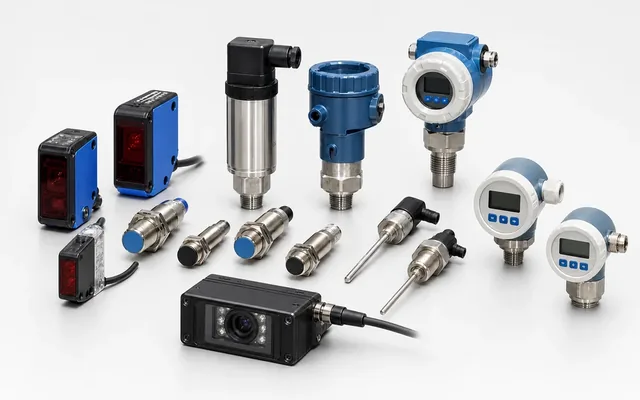 Industrial sensors, measurement and instrumentation references.