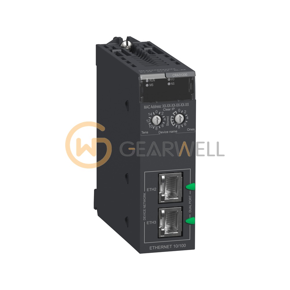 Schneider Electric BMXCRA31200 Modicon X80 EtherNet/IP Remote I/O Drop Adapter