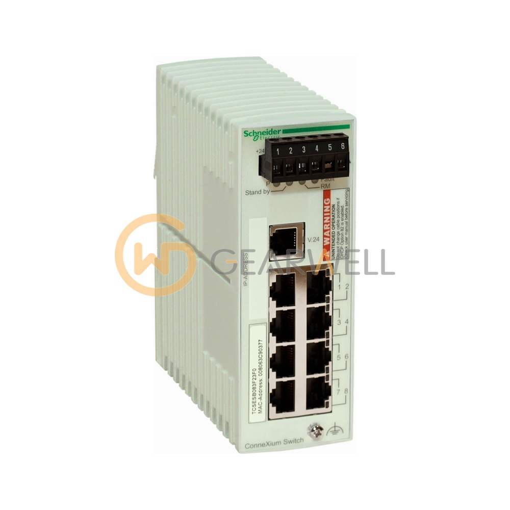 Schneider Electric TCSESB083F23F0 ConneXium 8-Port Managed Ethernet Switch
