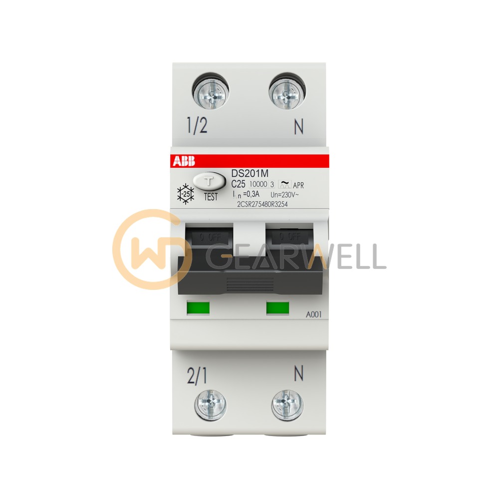 ABB 2CSR275480R3254 DS201 M C25 APR300 RCBO 1P+N