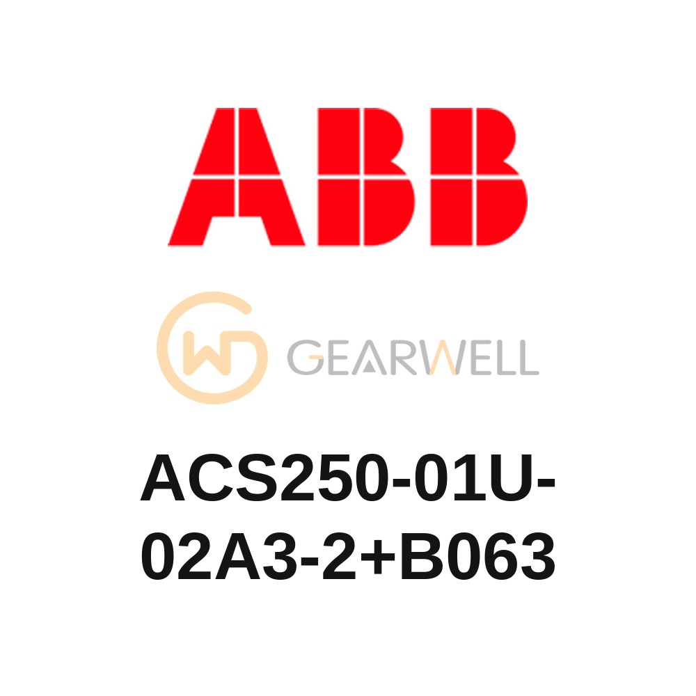 ABB ACS250-01U-02A3-2+B063 ACS250 AC drive (micro drive), IP66