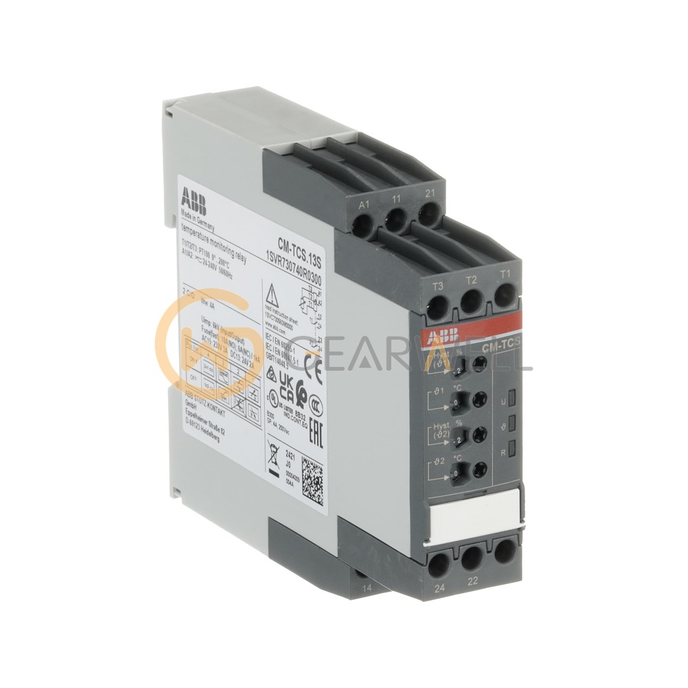 ABB CM-TCS.13S CM Range Temperature Monitoring Relay 0-200 °C