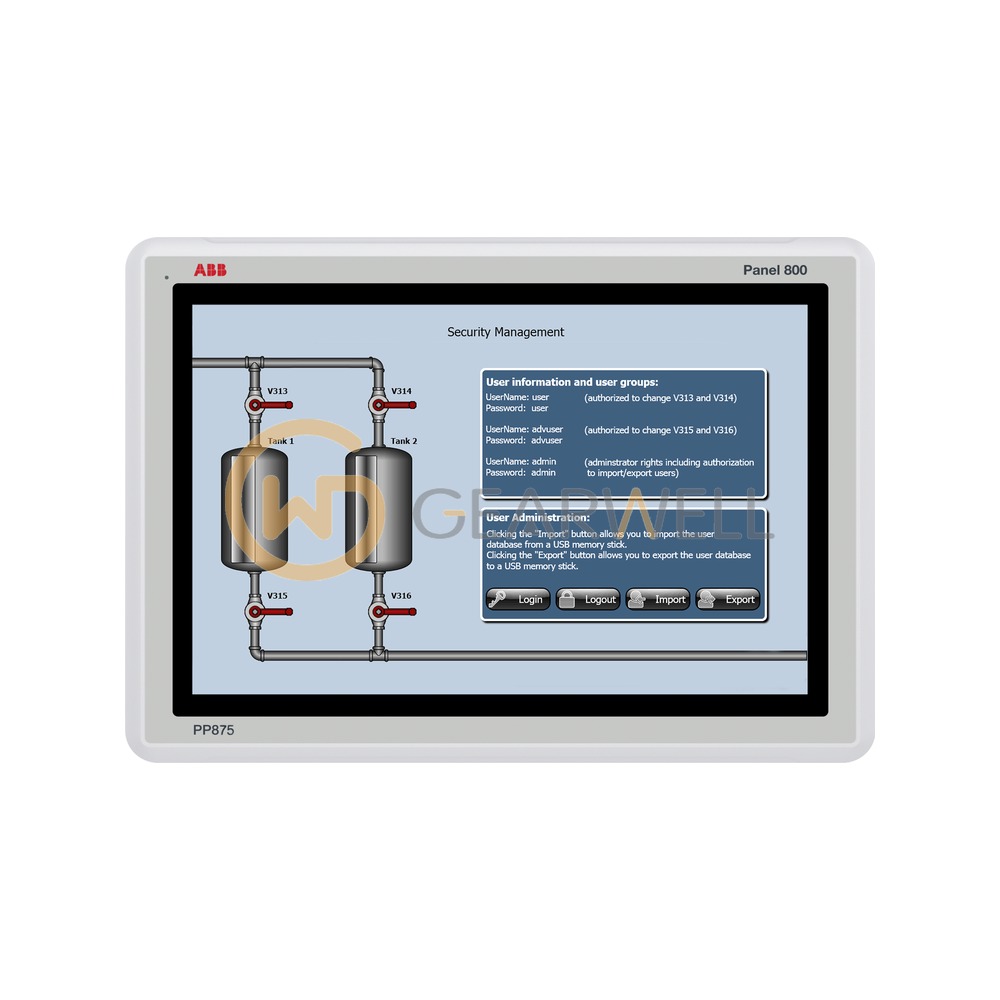 ABB PP875 Panel 800 Standard panel 7 in
