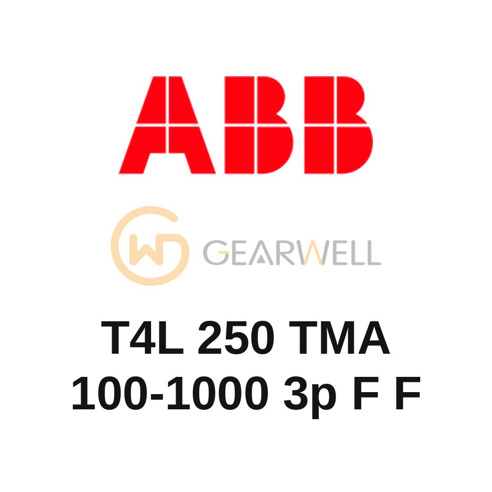 ABB T4L 250 TMA 100-1000 3p F F SACE Tmax T4 Moulded case circuit breaker (1SDA054229R1)