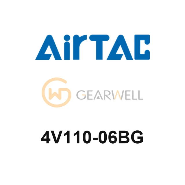 AirTAC 4V110-06BG 4V100 Series 5/2-Way Single Solenoid Valve 24VDC