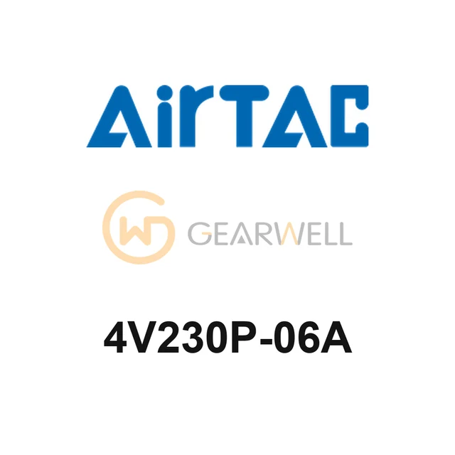AirTAC 4V230P-06A 4V200 Series 5/3-Way Pressure Center Valve AC220V