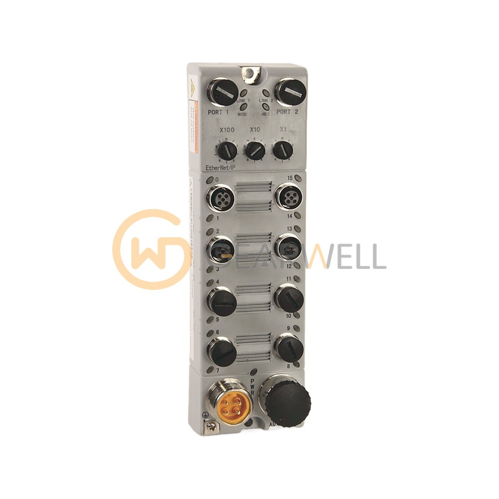 Allen-Bradley 1732E-16CFGM12QCR ArmorBlock EtherNet/IP 16-Pt I/O Block