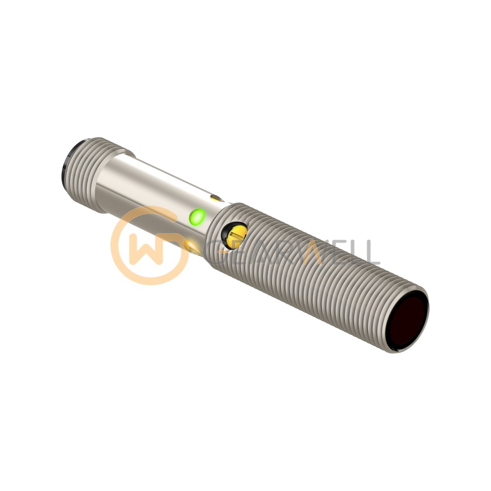 Banner M12NDQ8 M12 Series Metal Barrel Diffuse Photoelectric Sensor
