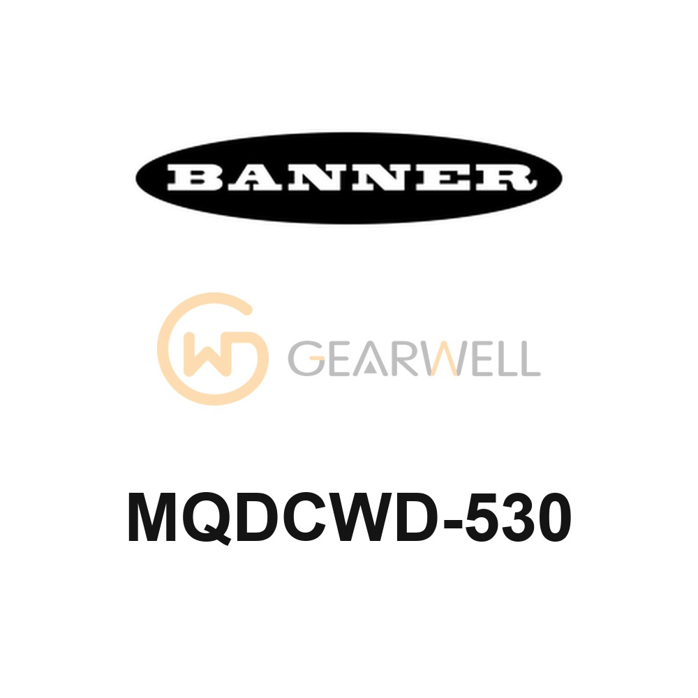 BANNER MQDCWD-530 M12 5-Pin Female Washdown Shielded Cordset, 9 m