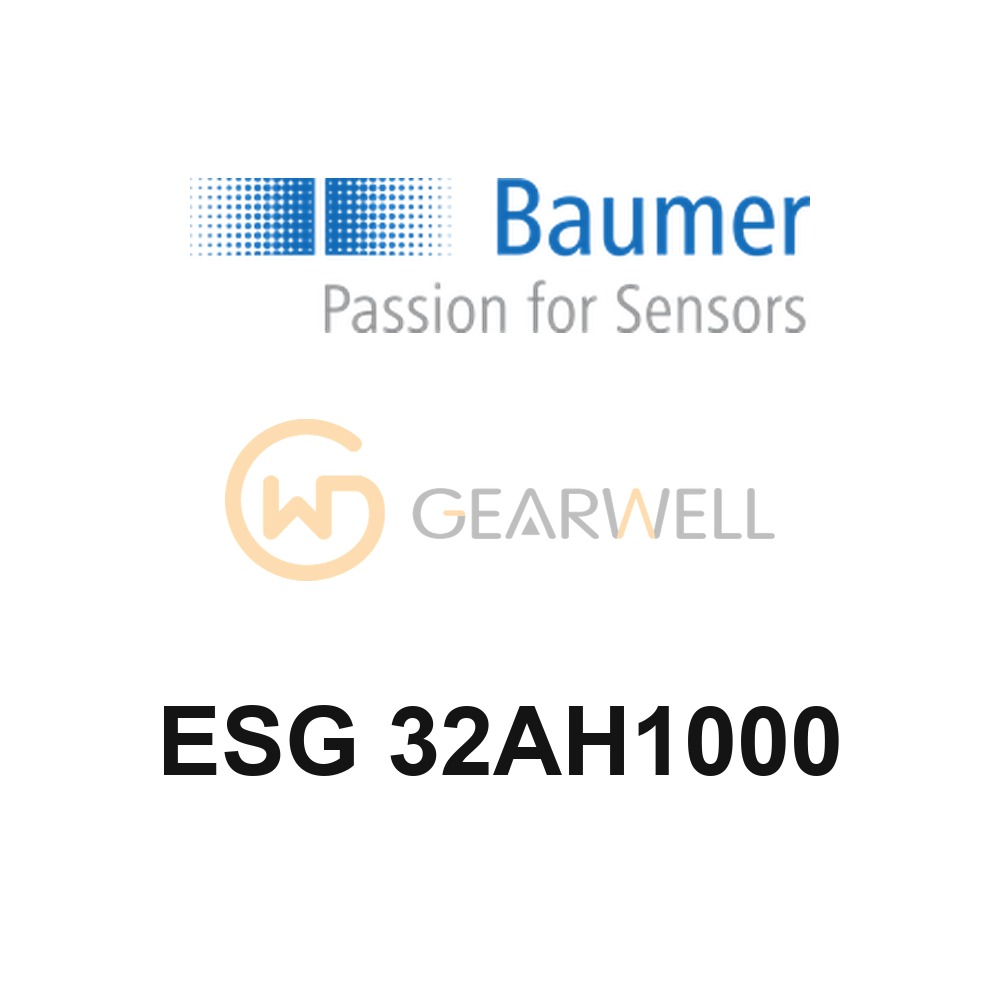 BAUMER ESG 32AH1000 M8 Supply Cable Straight, 4-Pin, 10 m
