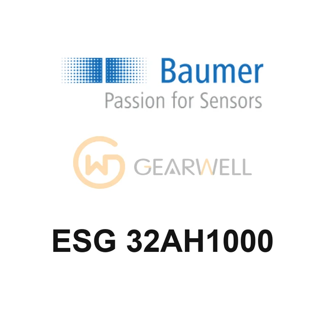 BAUMER ESG 32AH1000 M8 Supply Cable Straight, 4-Pin, 10 m