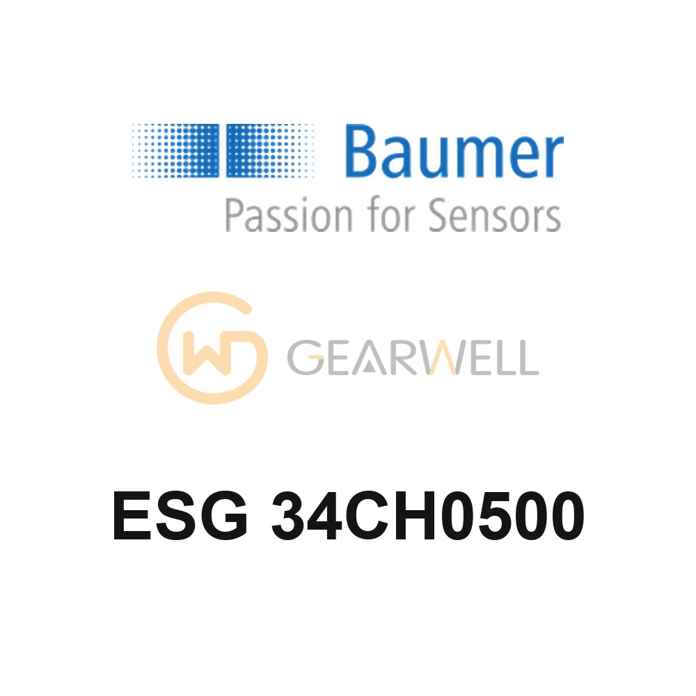 BAUMER ESG 34CH0500 M12 Supply Cable Straight, 5-Pin, 5 m