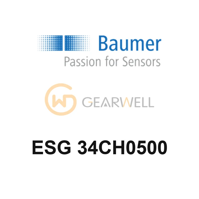 BAUMER ESG 34CH0500 M12 Supply Cable Straight, 5-Pin, 5 m