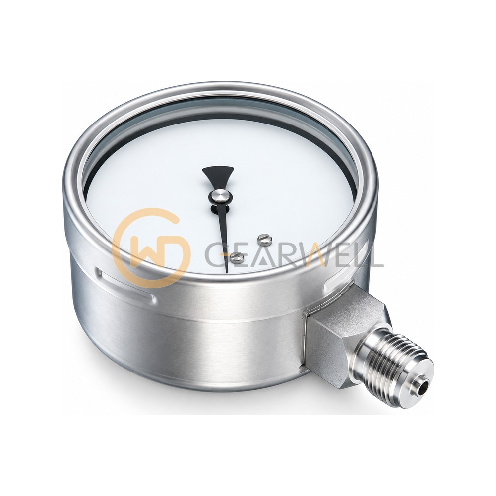 BAUMER MEX5-D30.D12 MEX5 Stainless Steel Pressure Gauge, 0-60 kPa
