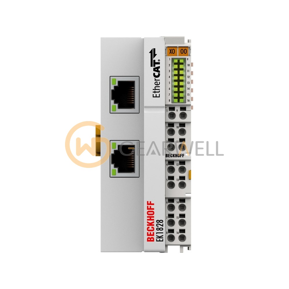 BECKHOFF EK1828 EtherCAT Coupler with Integrated Digital I/Os