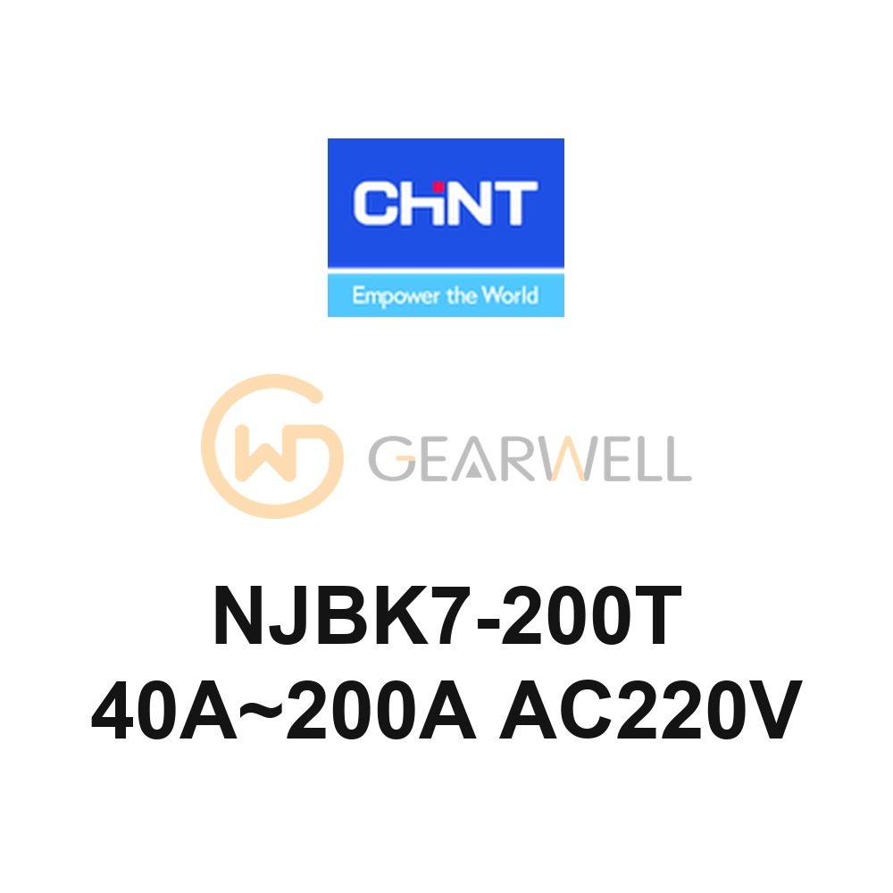 CHINT NJBK7-200T 40A~200A AC220V NJBK7 Motor Protection Relay