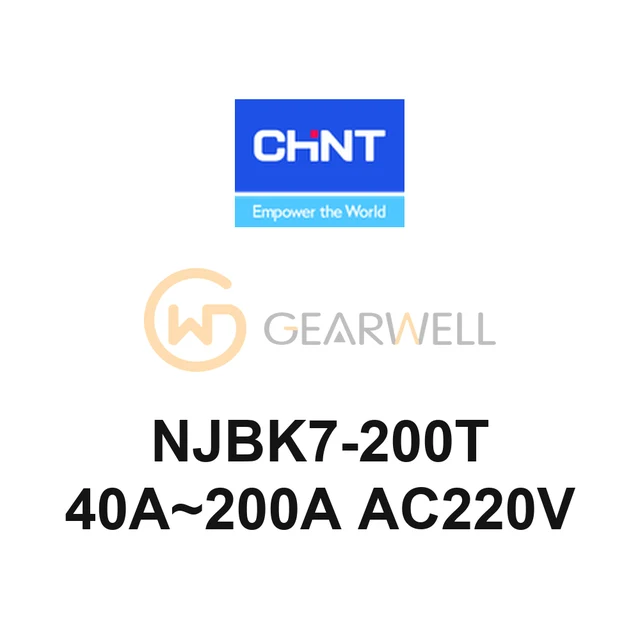 CHINT NJBK7-200T 40A~200A AC220V NJBK7 Motor Protection Relay