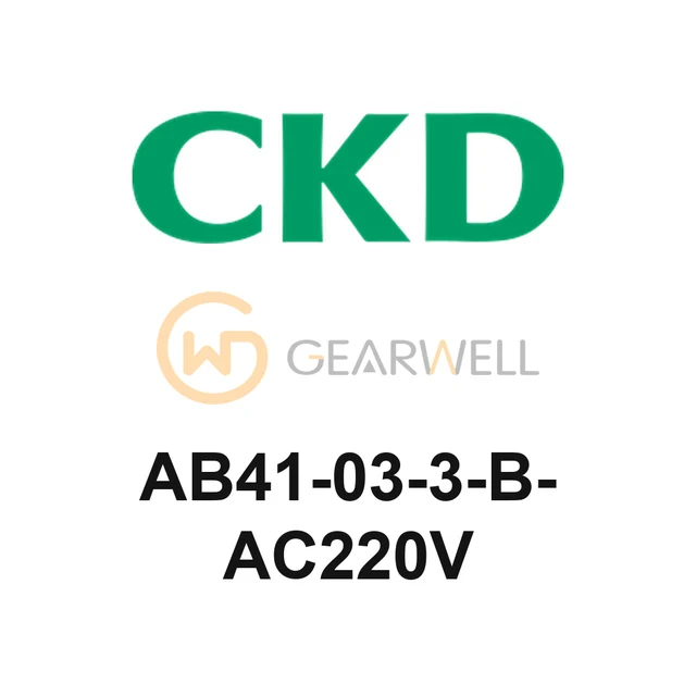 CKD AB41-03-3-B-AC220V AB41 Direct Acting 2-Port Solenoid Valve
