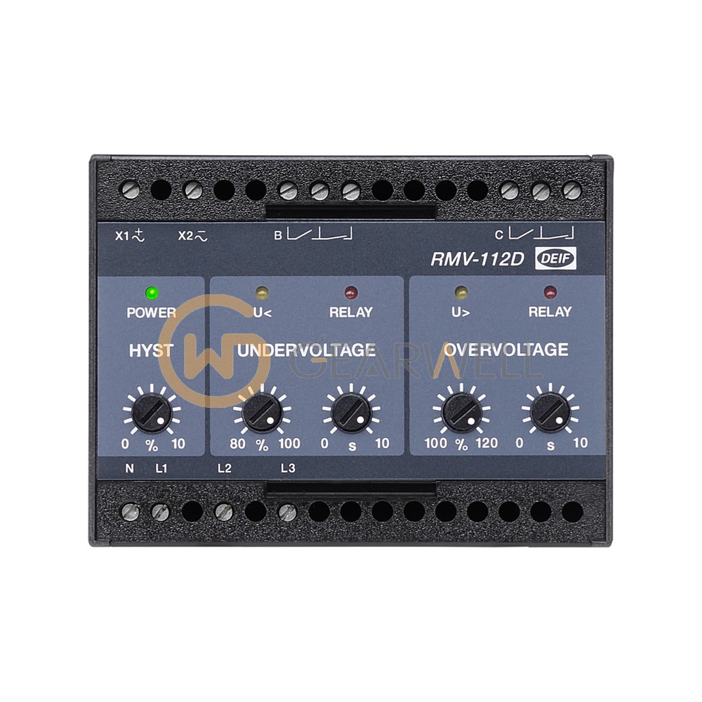 DEIF RMV-112D RMV Undervoltage and Overvoltage Relay