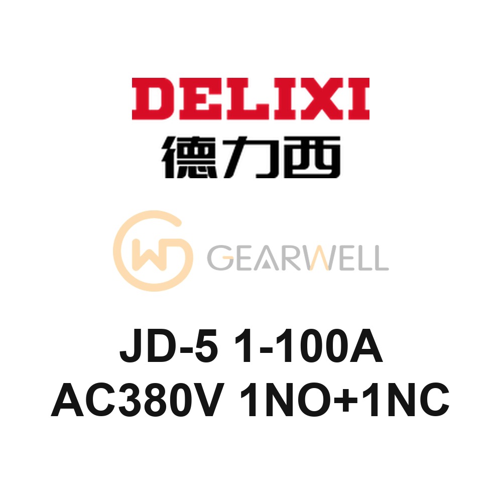 DELIXI JD-5 1-100A AC380V 1NO+1NC JD-5 Motor Integrated Protector
