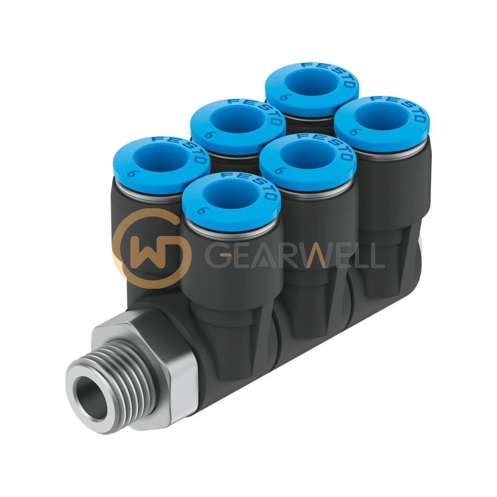 FESTO QSLV6-1/2-12 Push-In Multiple Distributor