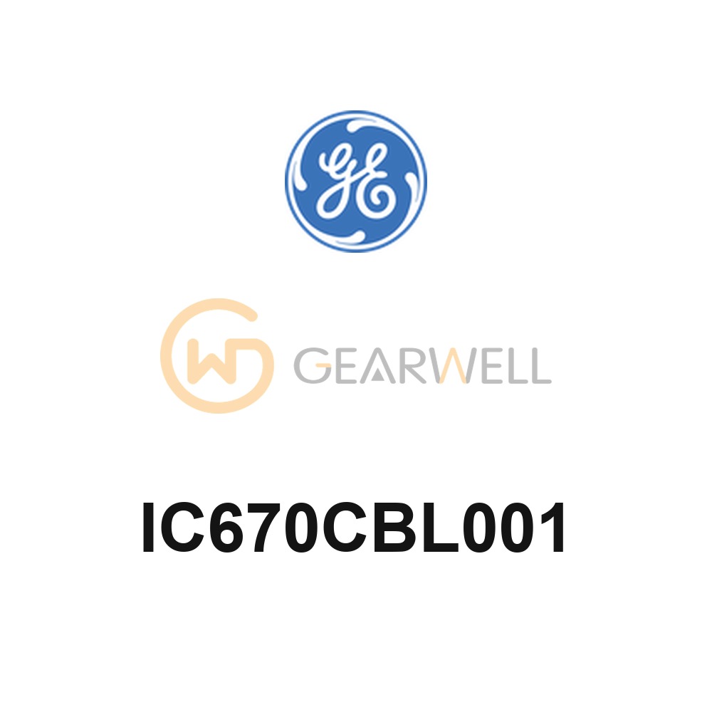 GE IC670CBL001 Field Control I/O Base Connection Cable