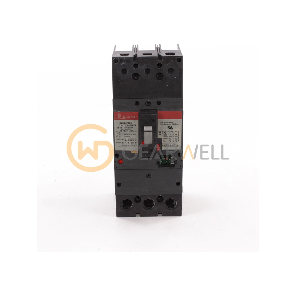 GE SFLA36AI0250 Spectra RMS SF250 Mag-Break Circuit Breaker