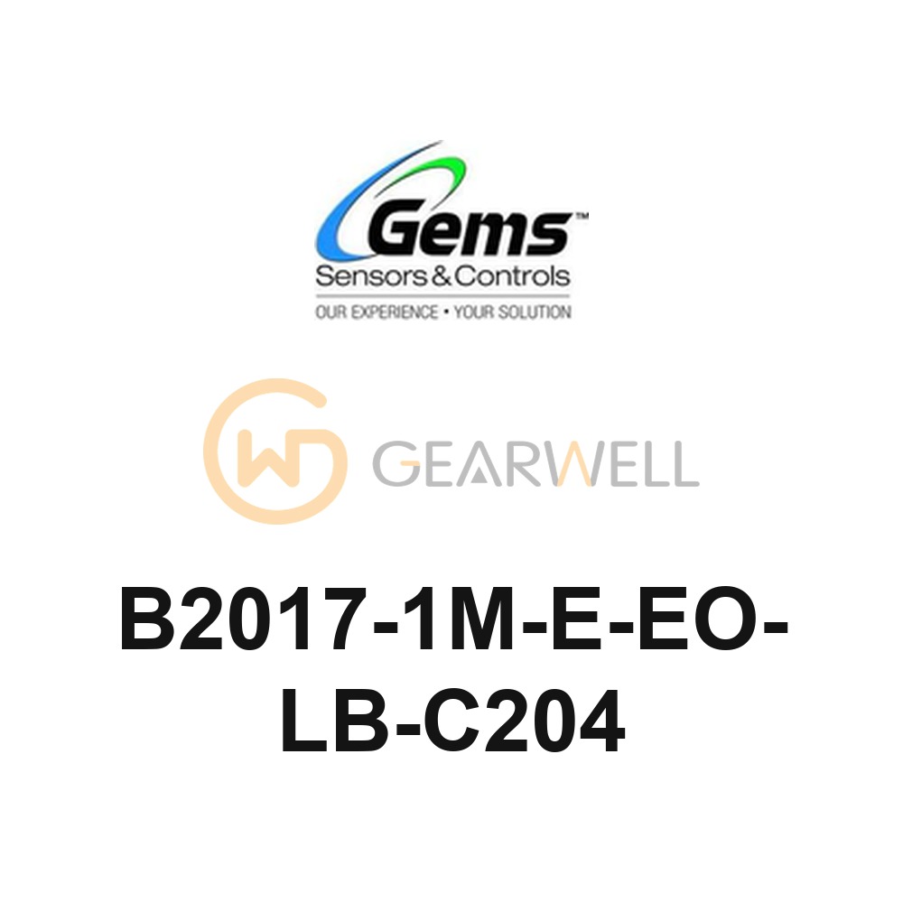 Gems B2017-1M-E-EO-LB-C204 B Series 2-Way N.C. Solenoid Valve