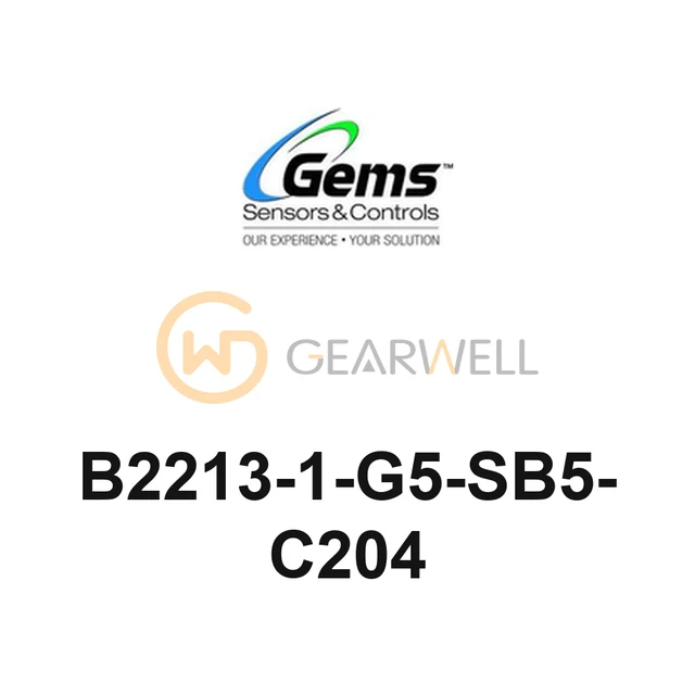 Gems B2213-1-G5-SB5-C204 B Series 2-Way N.O. Solenoid Valve