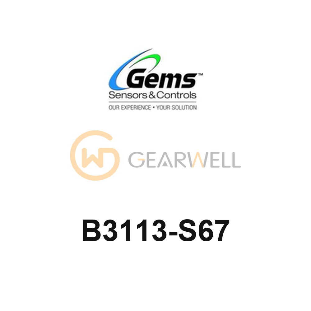 Gems B3113-S67 B Series 3-Way N.C. Solenoid Valve