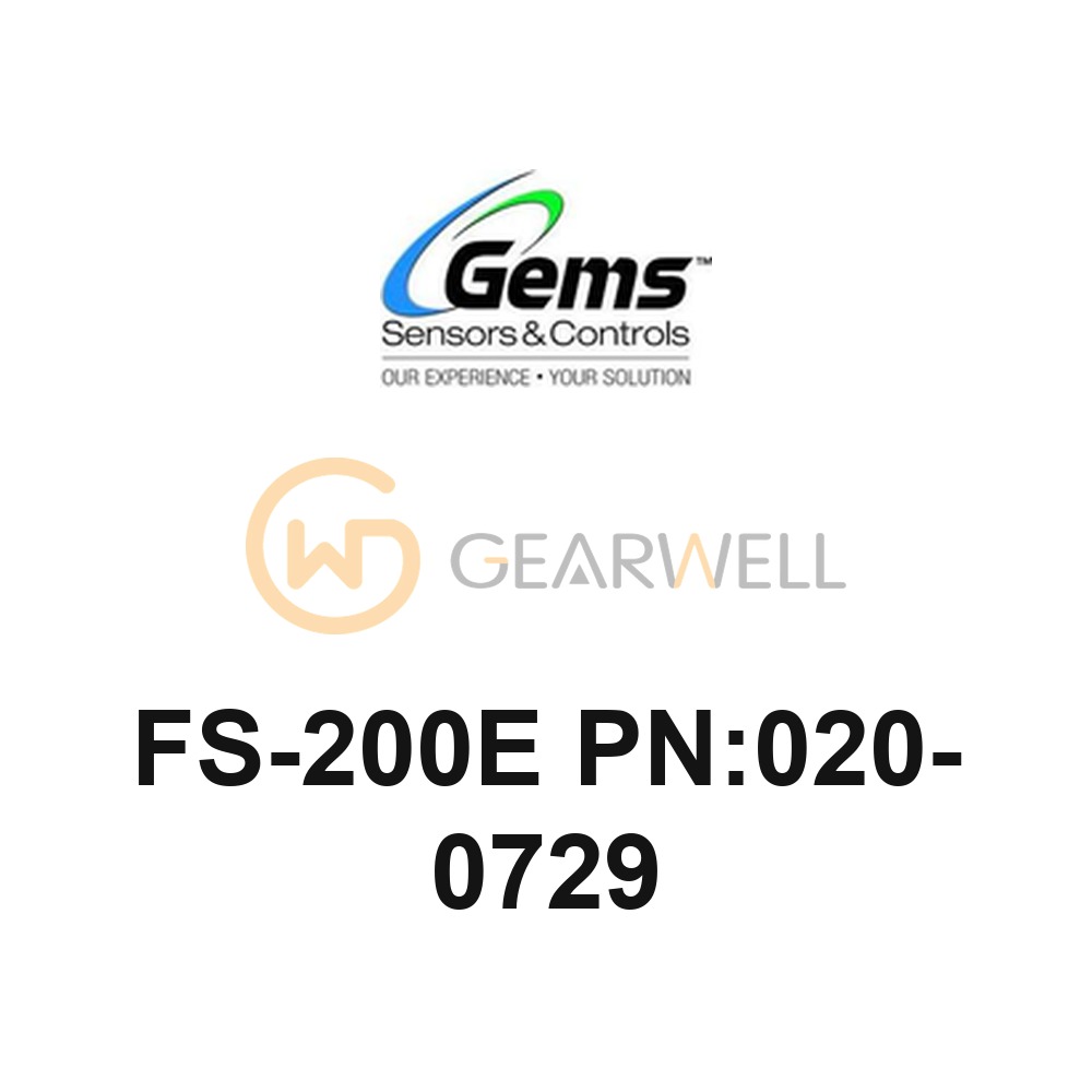 Gems FS-200E PN:020-0729 FS-200E Series Shuttle Flow Switch