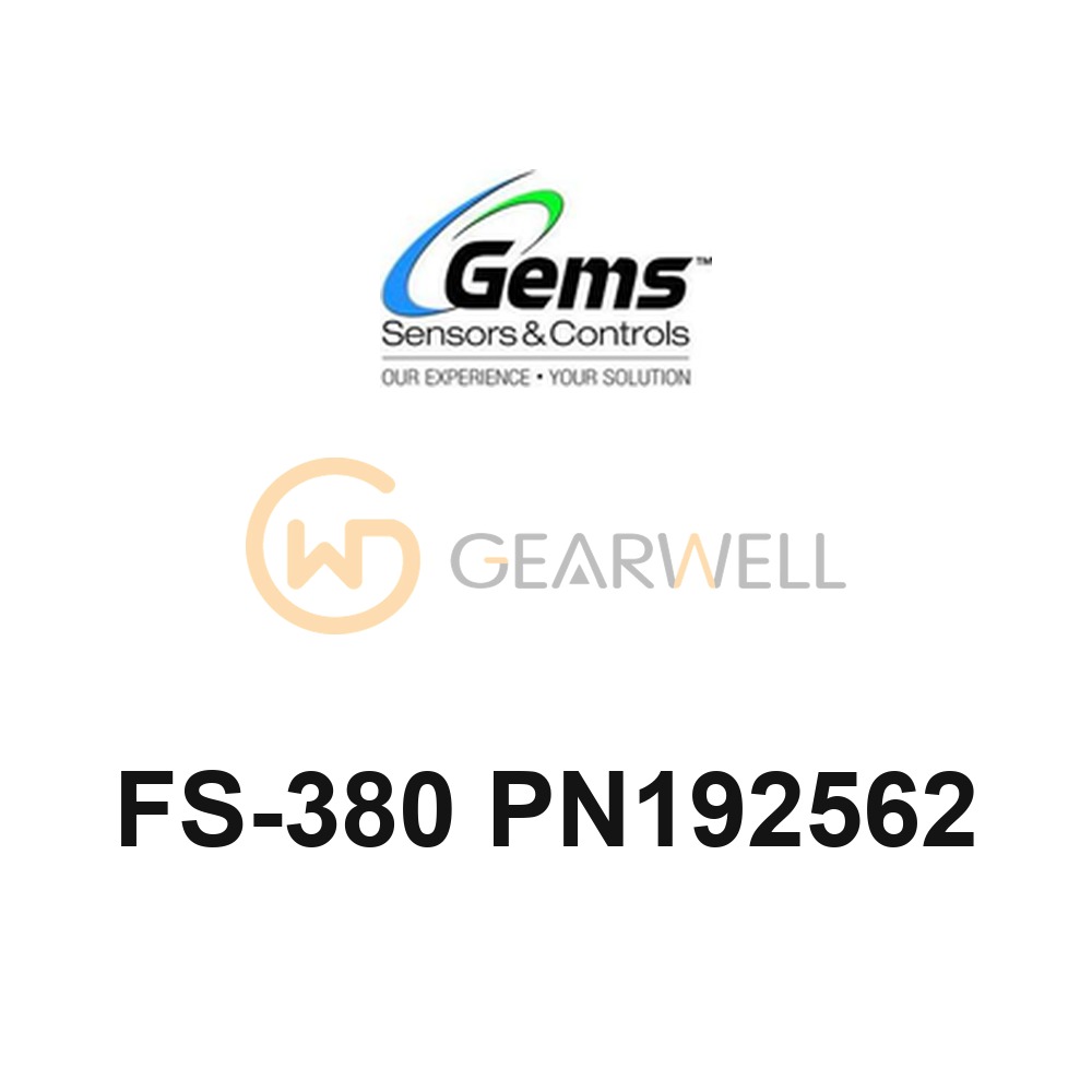Gems FS-380 PN192562 FS-380 Series Compact Inline Flow Switch