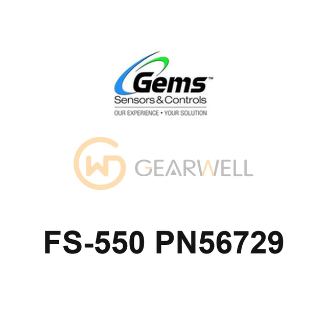 Gems FS-550 PN56729 FS-550 Series Paddle Flow Switch