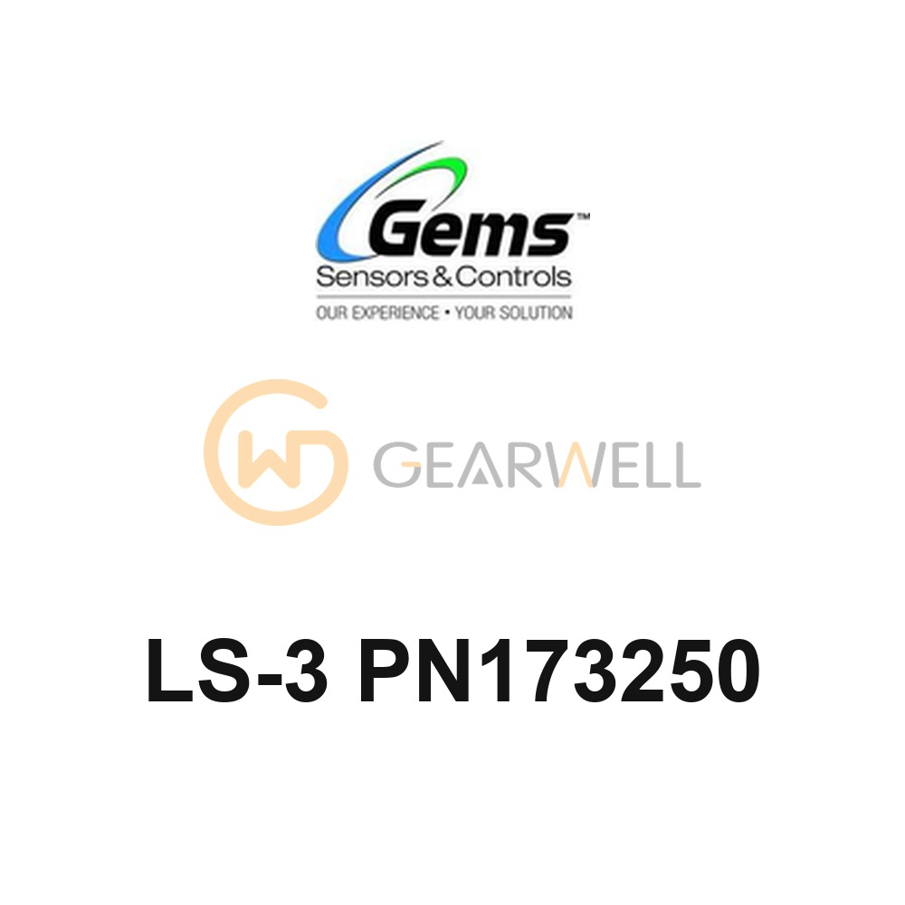 Gems LS-3 PN173250 LS-3F4 PVDF Single-Point Level Switch