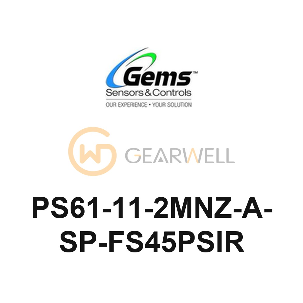 Gems PS61-11-2MNZ-A-SP-FS45PSIR PS61 Subminiature Pressure Switch