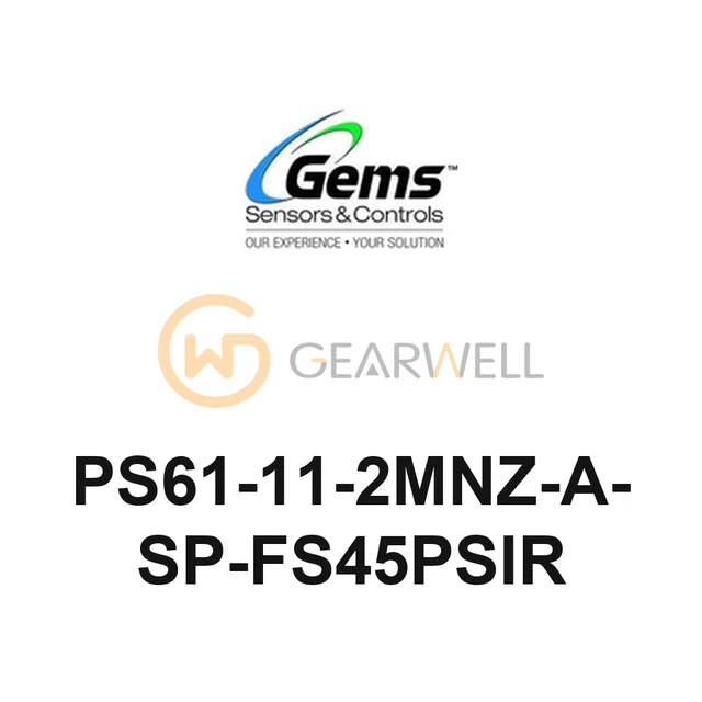 Gems PS61-11-2MNZ-A-SP-FS45PSIR PS61 Subminiature Pressure Switch