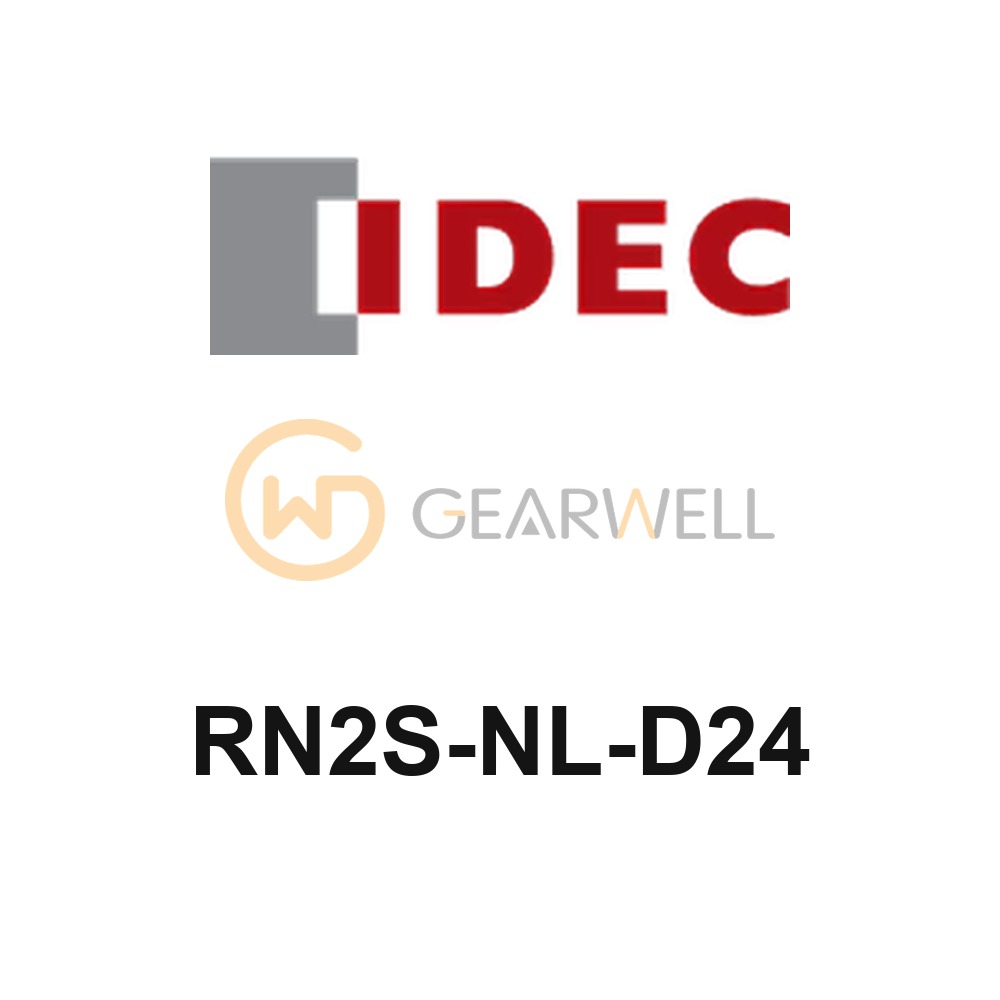 IDEC RN2S-NL-D24 RN Series DPDT Miniature Power Relay 24V DC, LED
