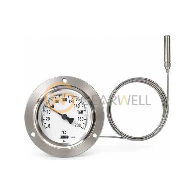 JUMO 608201/2572-932-02-3000-913-8-104-26-26-100/000 Dial Thermometer