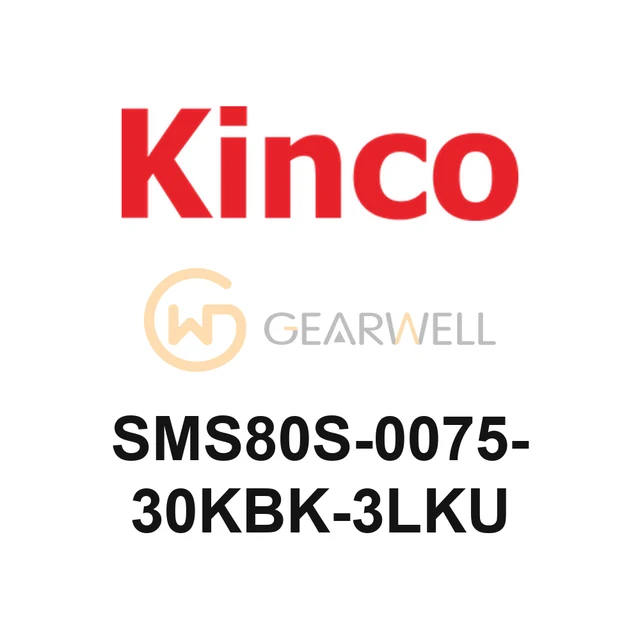 KINCO SMS80S-0075-30KBK-3LKU SMS Series AC Servo Motor, 750 W, Brake
