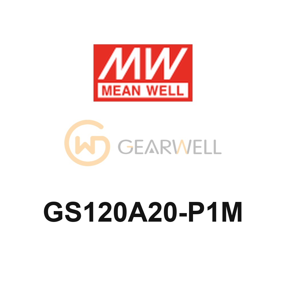 MEANWELL GS120A20-P1M GS120 120W 20V AC-DC Industrial Adapter