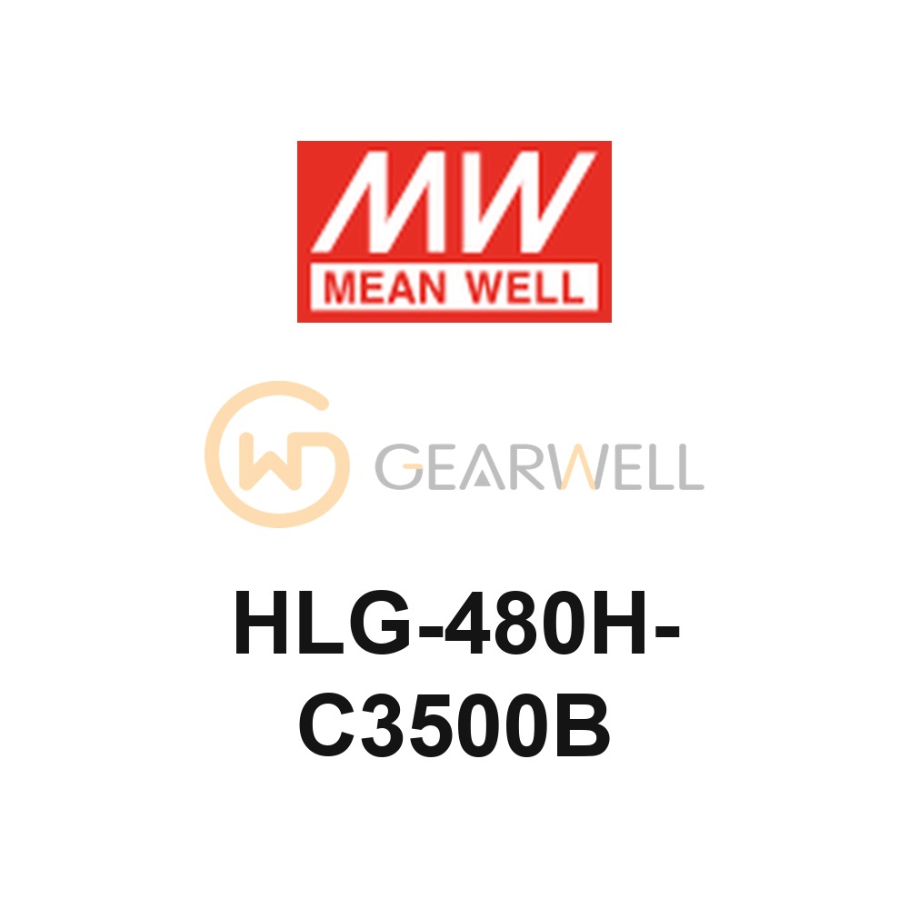 MEANWELL HLG-480H-C3500B HLG-480H-C 480W 3500mA LED Driver
