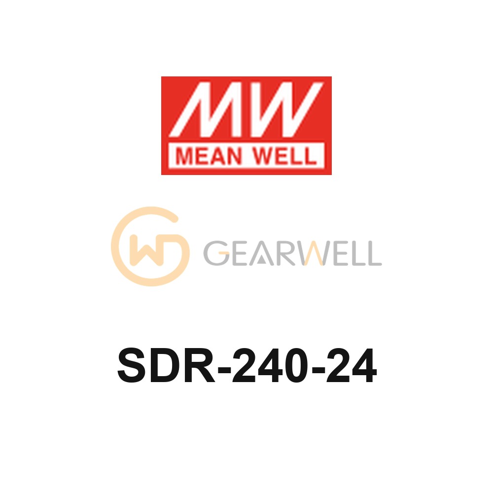 MEANWELL SDR-240-24 SDR-240 Series DIN Rail Power Supply with PFC