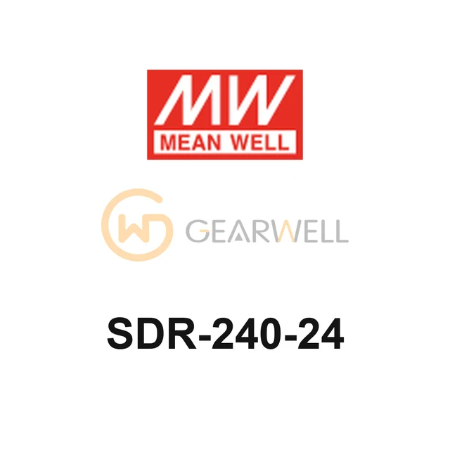 MEANWELL SDR-240-24 SDR-240 Series DIN Rail Power Supply with PFC