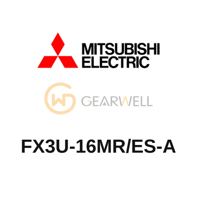 Mitsubishi Electric FX3U-16MR/ES-A MELSEC-F FX3U Series PLC main unit (AC power, 24 V DC sink/source input, relay output)