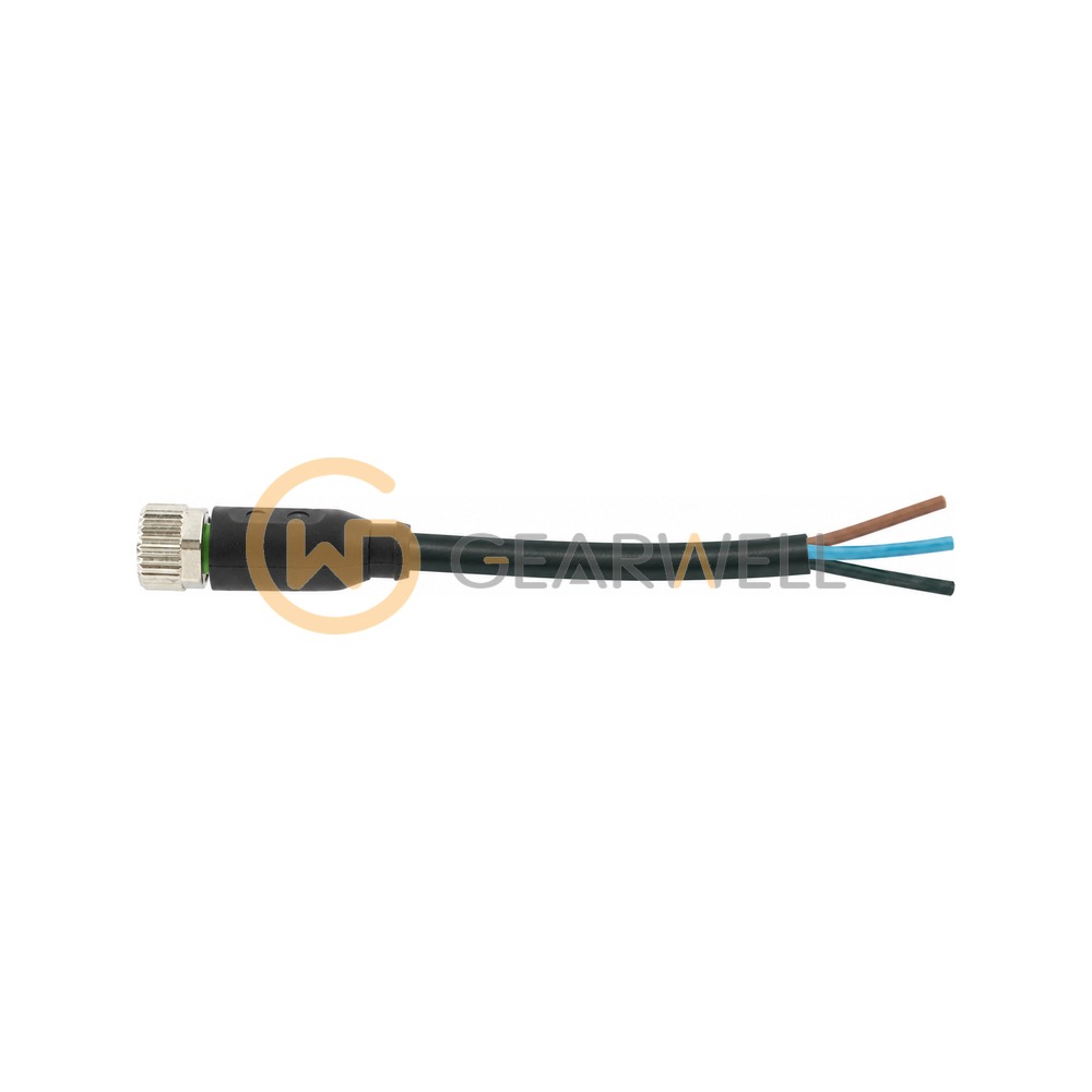 Murrelektronik 7000-08041-6100200 M8 female 0° A-cod. with cable PVC 3x0.25 bk UL/CSA 2m