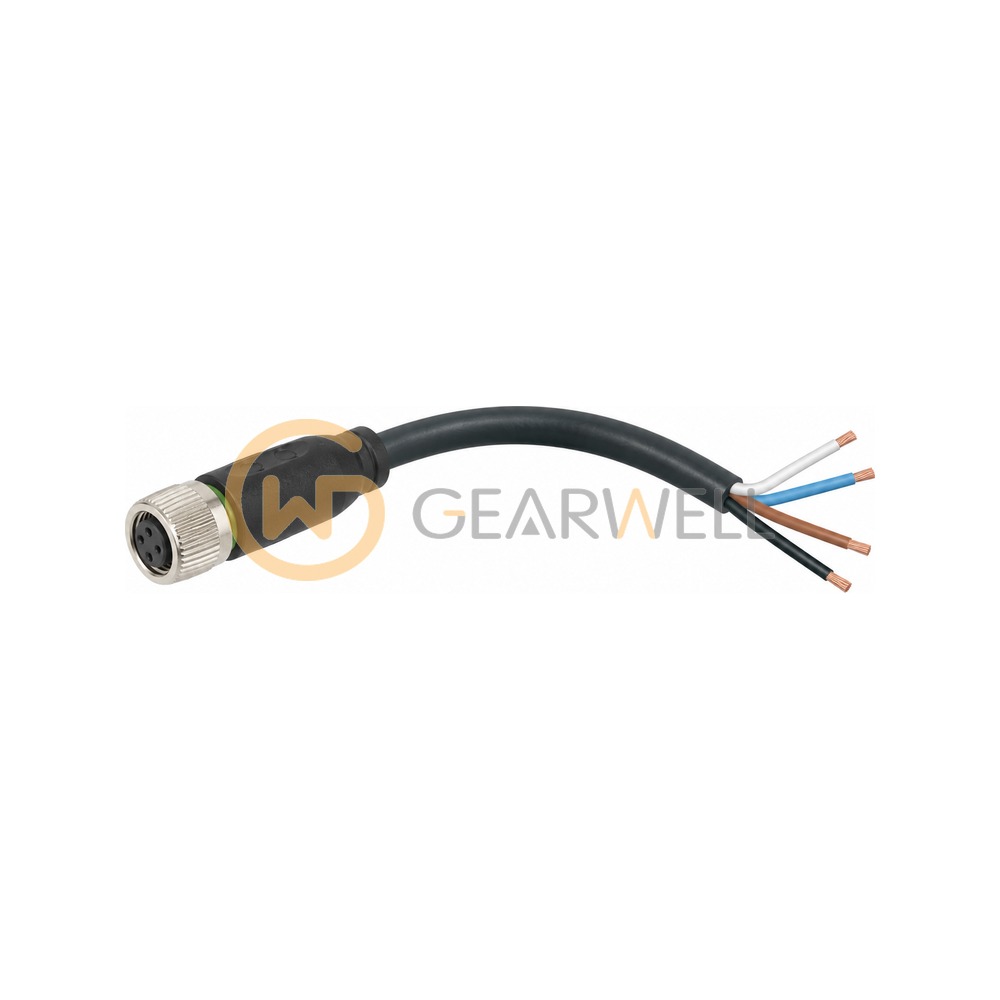 Murrelektronik 7000-08061-6110200 M8 female 0° A-cod. with cable PVC 4x0.25 bk UL/CSA 2m