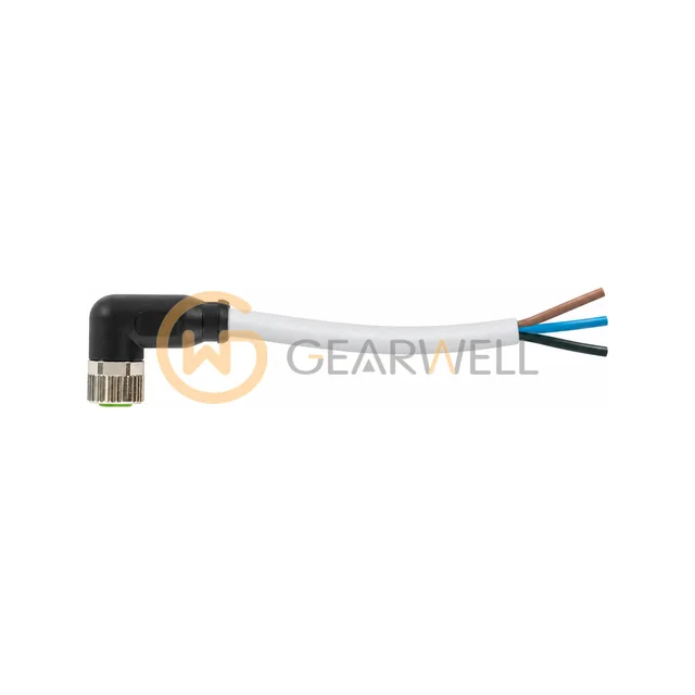 Murrelektronik 7000-08081-2100200 M8 female 90° A-cod. with cable PVC 3x0.25 gy UL/CSA 2m
