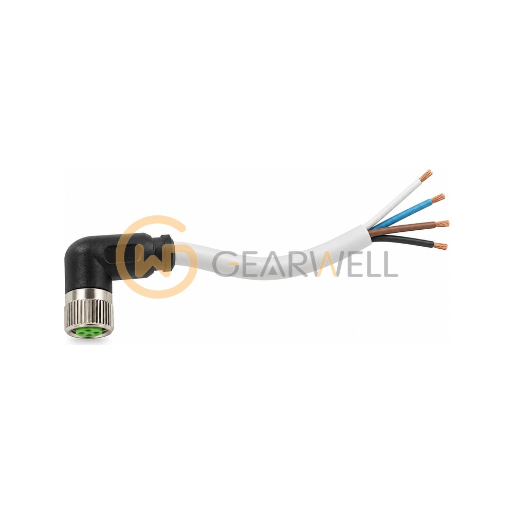 Murrelektronik 7000-08101-2110200 M8 female 90° A-cod. with cable PVC 4x0.25 gy UL/CSA 2m