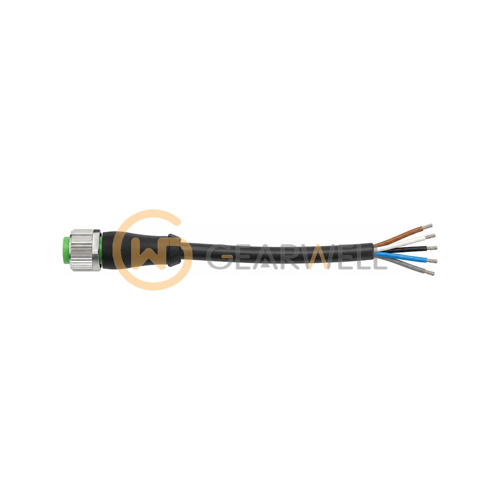 Murrelektronik 7000-12241-7321000 M12 female 0° A-cod. with cable PUR 5x0.34 bk UL/CSA+drag ch. 10m