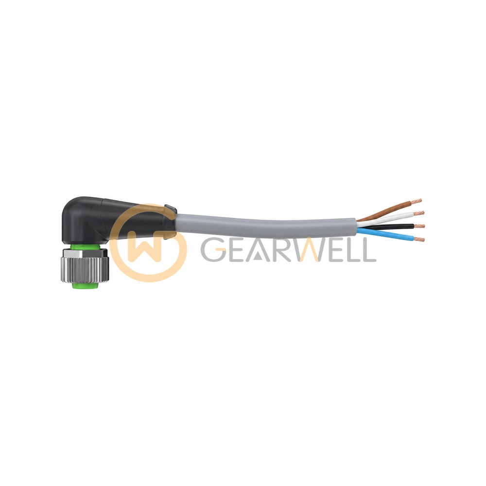 Murrelektronik 7000-12341-2140200 M12 female 90° A-cod. with cable PVC 4x0.34 gy UL/CSA 2m